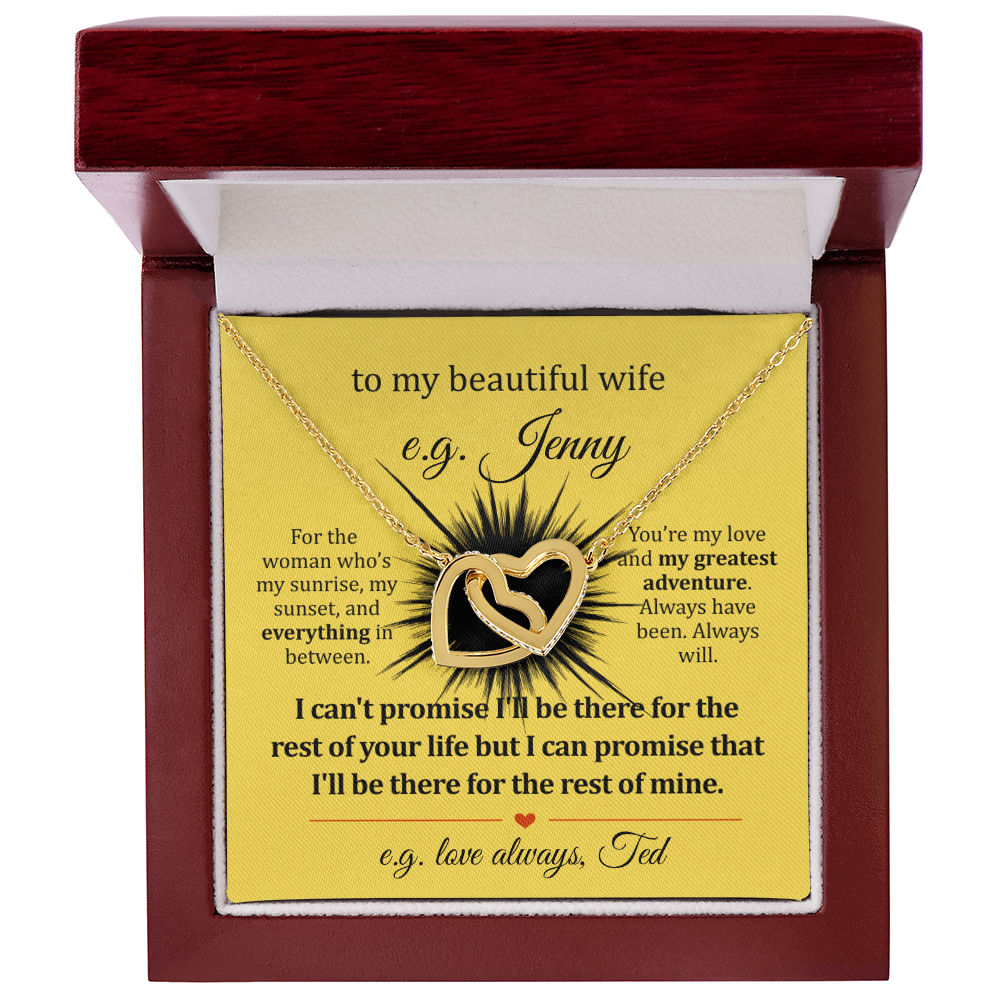 For Your Wife A Gift Necklace With Personalized Message Card