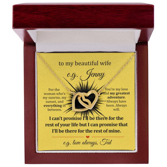 For Your Wife A Gift Necklace With Personalized Message Card