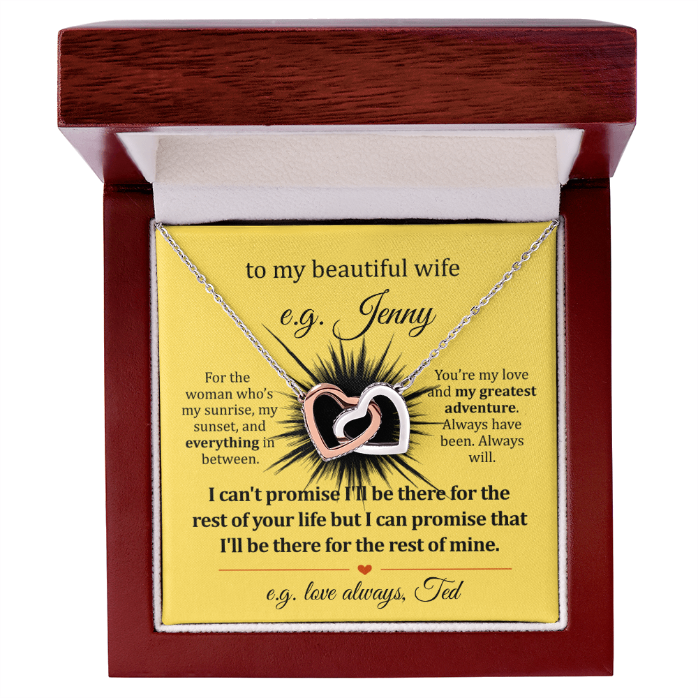 For Your Wife A Gift Necklace With Personalized Message Card