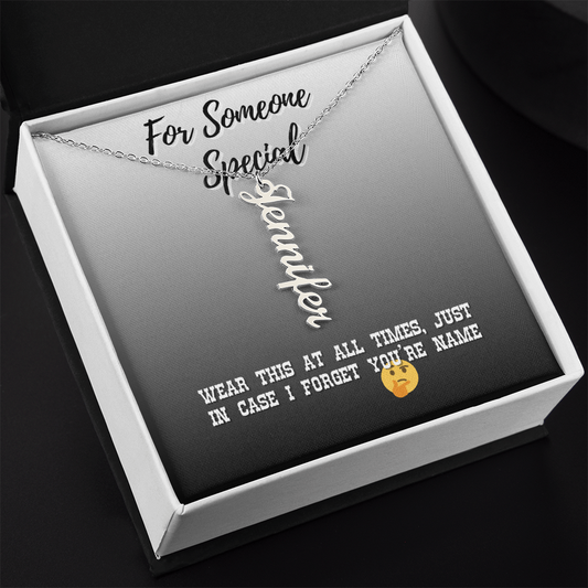 Vertical Name Necklace For Special Someone