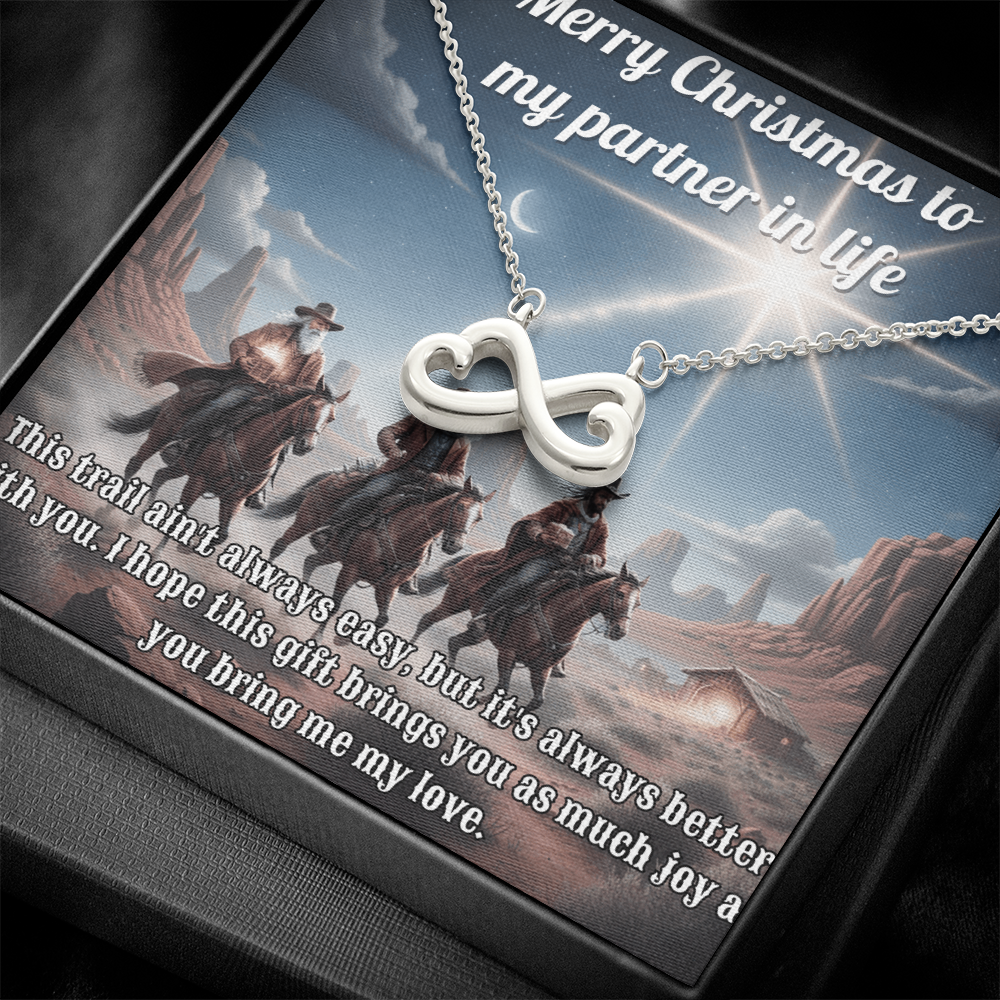 Endless Love Necklace For Your Pardner Cowboy-Style 3 Wise Men  Message Card