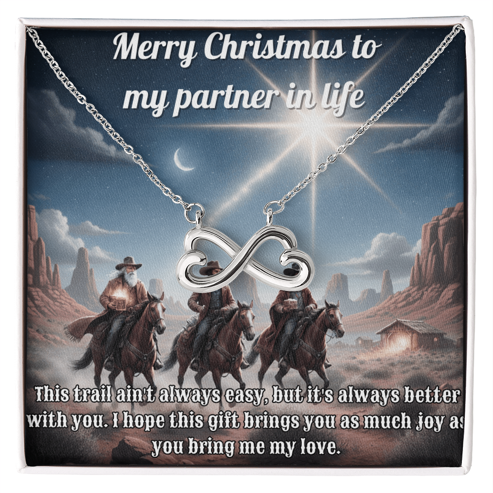 Endless Love Necklace For Your Pardner Cowboy-Style 3 Wise Men  Message Card