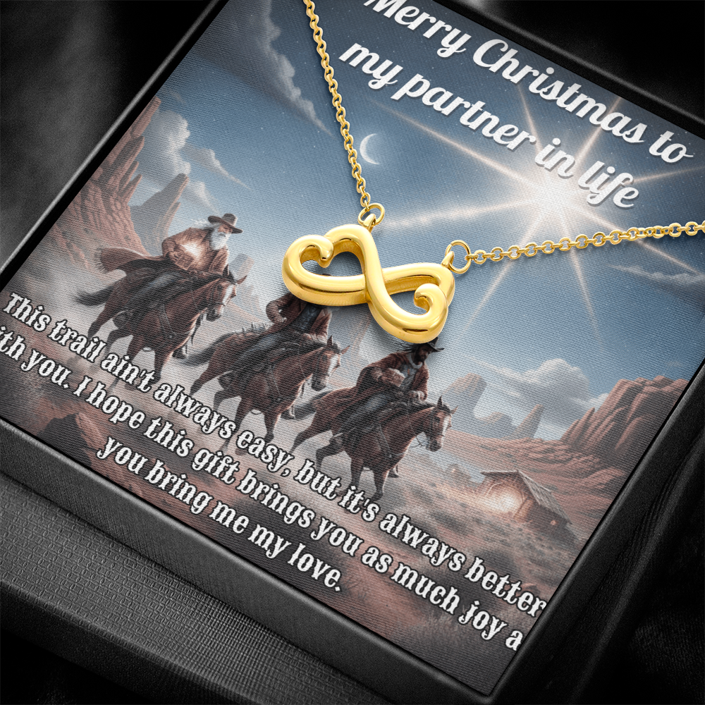 Endless Love Necklace For Your Pardner Cowboy-Style 3 Wise Men  Message Card