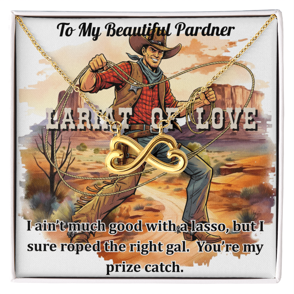 The Western Theme  Endless Lariat of Love Necklace To Catch Her Heart