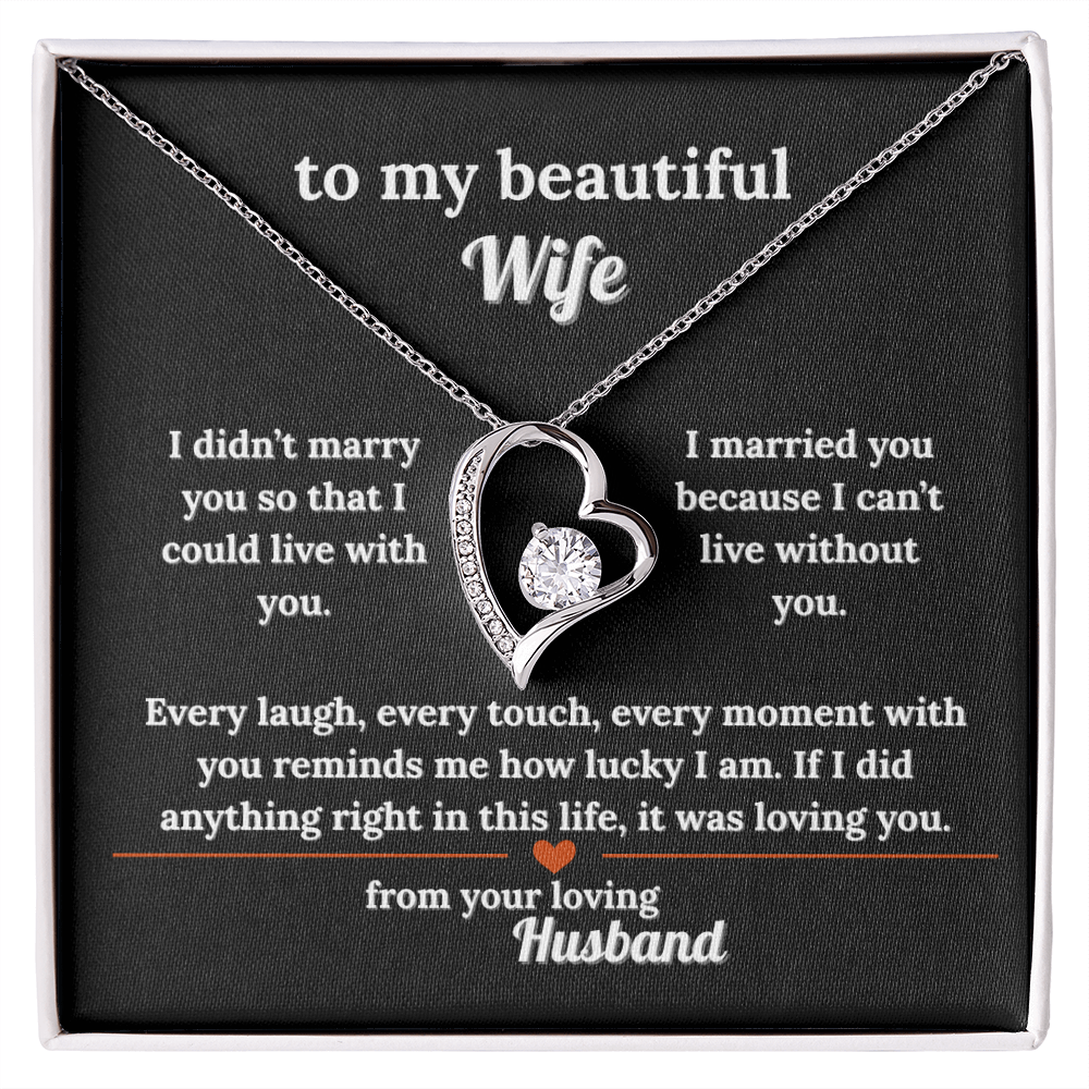 Give Your Wife This Lovely Necklace Gift With a Message She'll Love