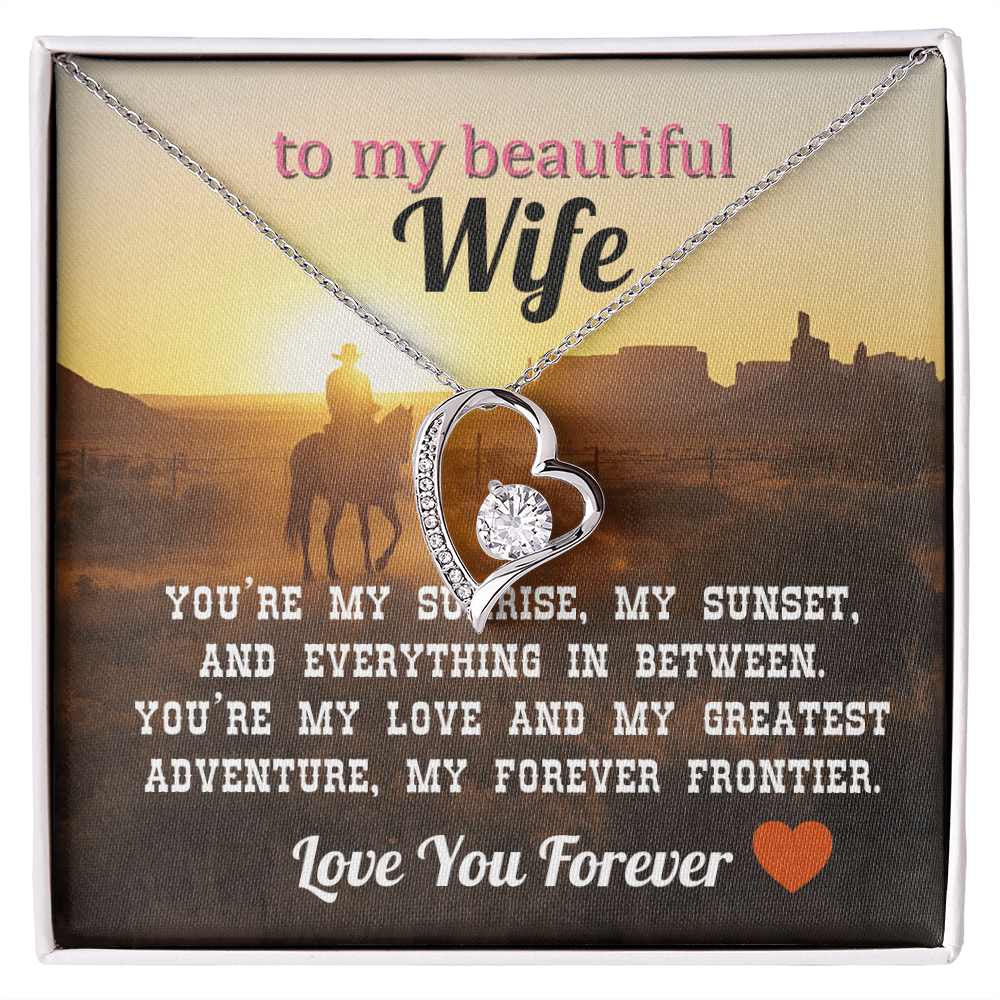 To My Wife - Love You Forever Necklace Gift