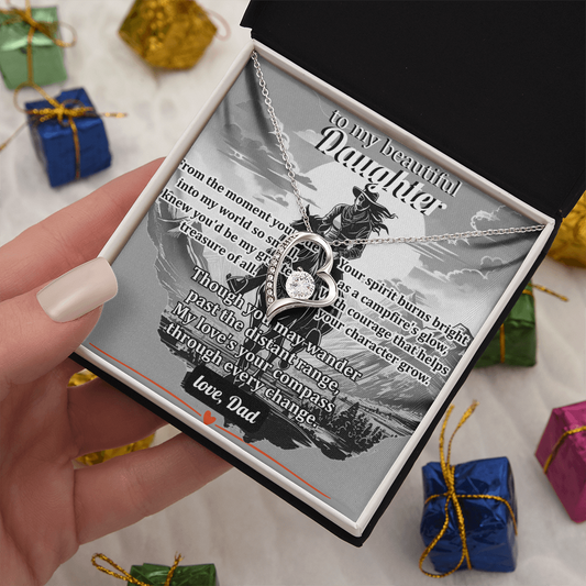 Western Theme Gift For A Beautiful Daughter - Eternal Hope Necklace W/Message Card