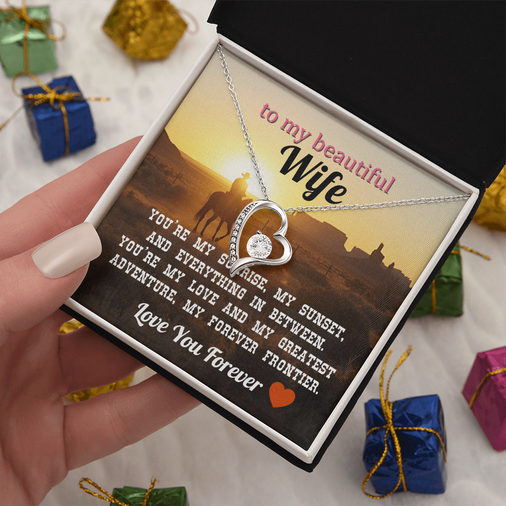 To My Wife - Love You Forever Necklace Gift