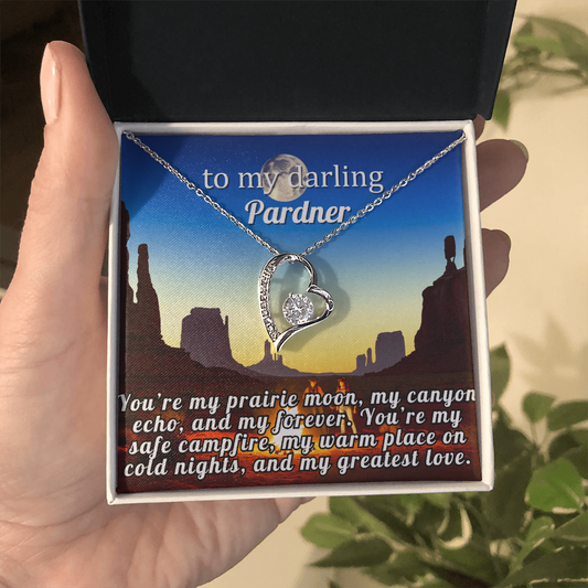 Prairie Moon Promise - The Forever Love Necklace Gift For Your Partner