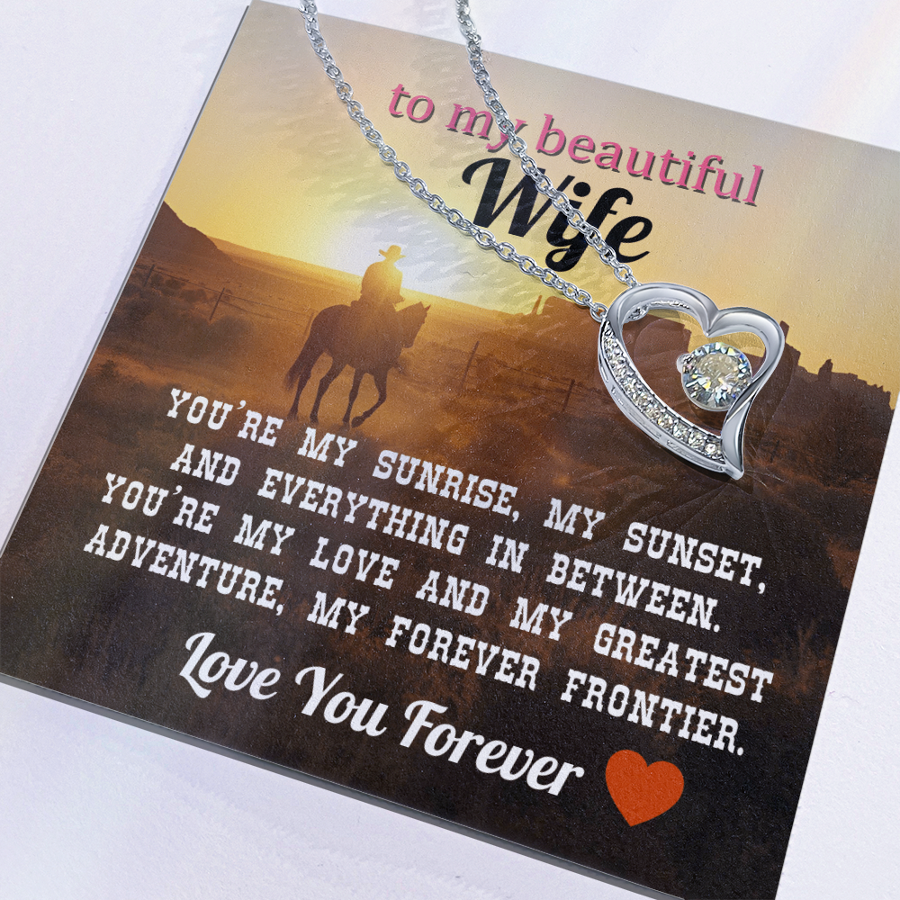 To My Wife - Love You Forever Necklace Gift