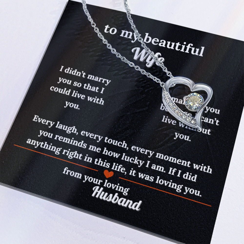 Give Your Wife This Lovely Necklace Gift With a Message She'll Love