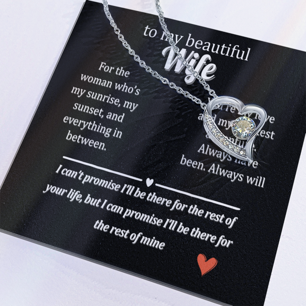 Gift Her This "Forever Love" Necklace with a Special Message.
