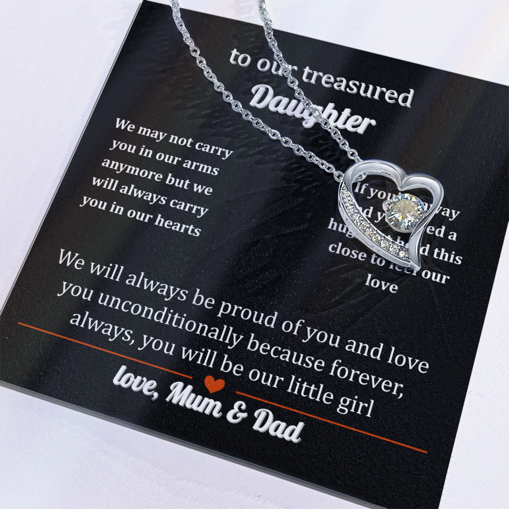 Necklace Gift to a Treasured Daughter From Mum & Dad