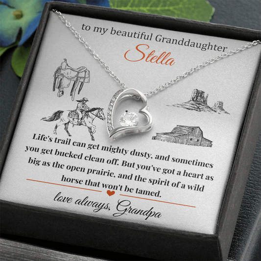 Get Personal with this Cowgirl Theme Necklace Gift For Your Granddaughter