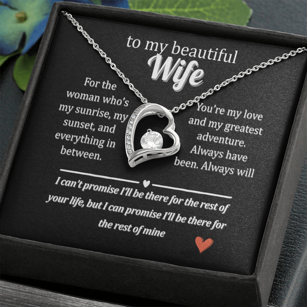 Gift Her This "Forever Love" Necklace with a Special Message.