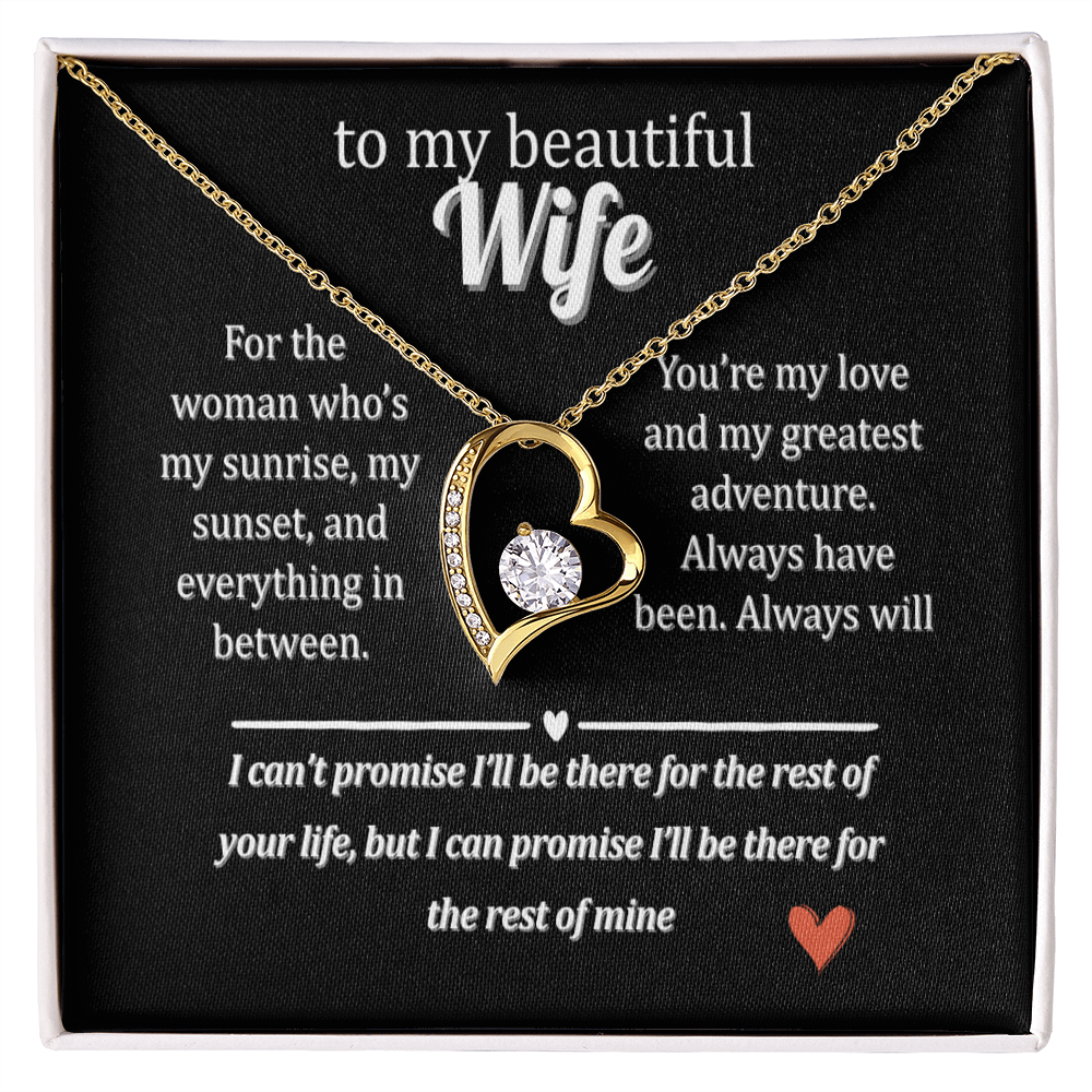 Gift Her This "Forever Love" Necklace with a Special Message.