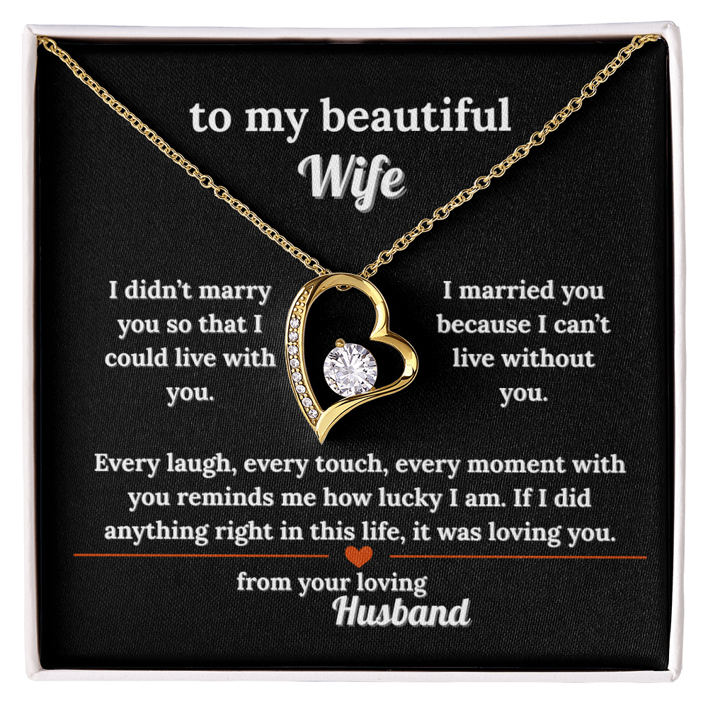 Give Your Wife This Lovely Necklace Gift With a Message She'll Love