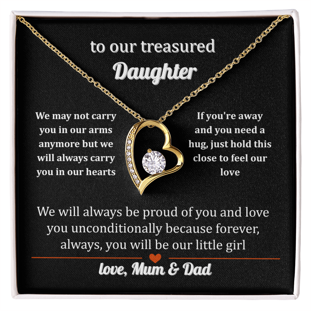 Necklace Gift to a Treasured Daughter From Mum & Dad