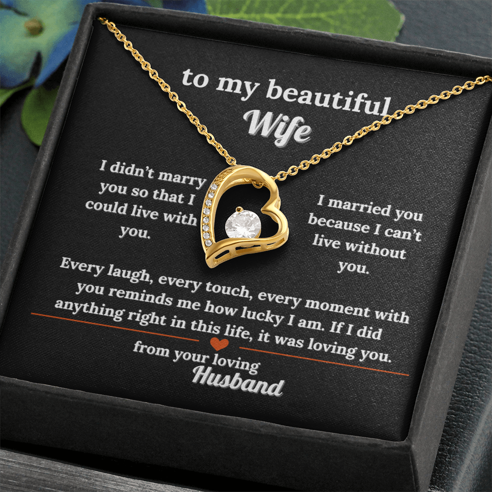 Give Your Wife This Lovely Necklace Gift With a Message She'll Love