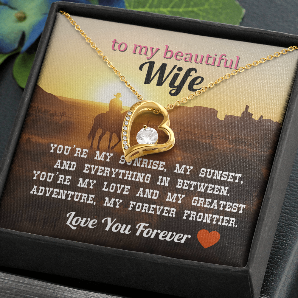 To My Wife - Love You Forever Necklace Gift