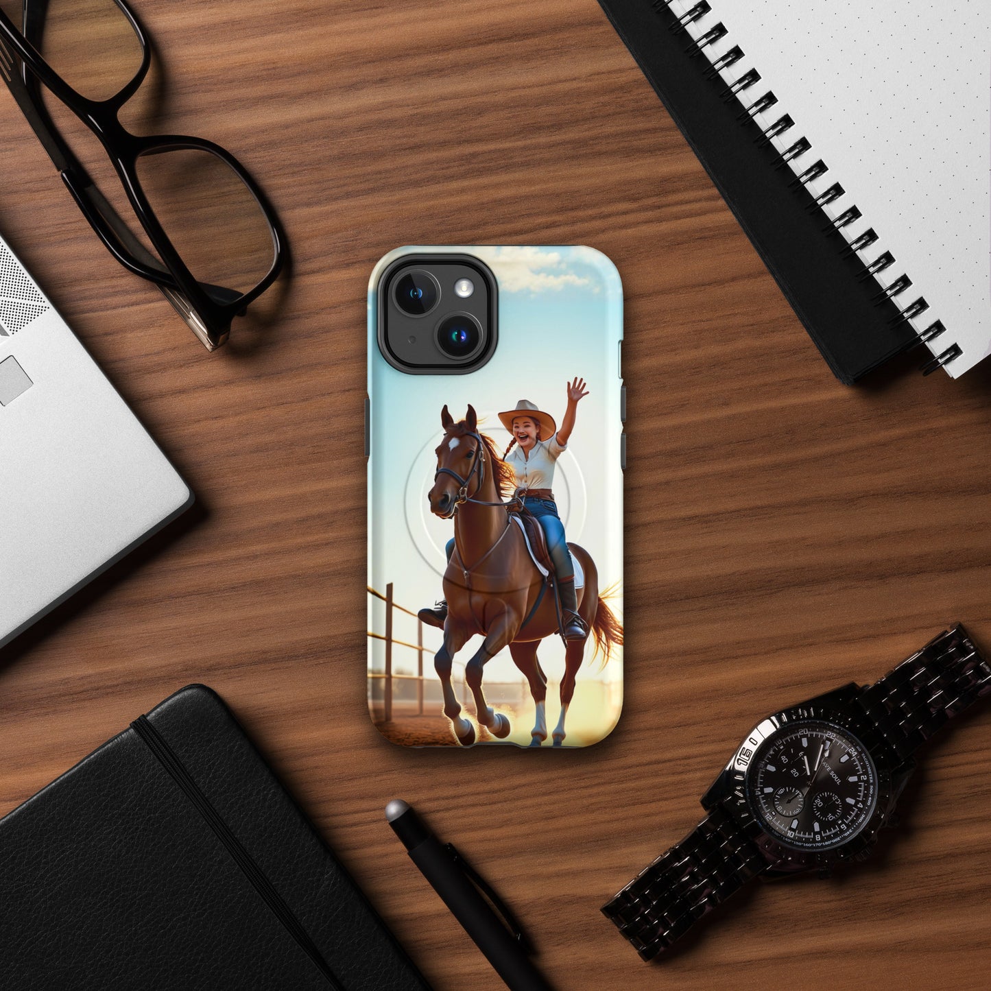 Western Cowgirl Theme MagSafe® tough case for iPhone®