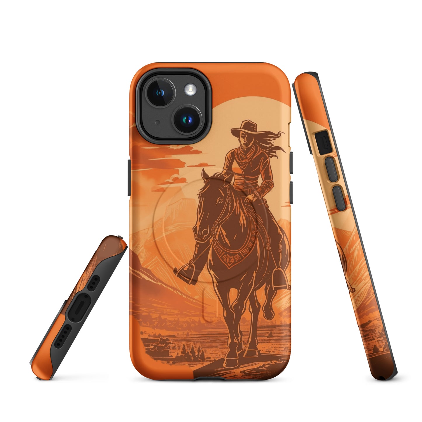 Western Cowgirl Theme MagSafe® tough case for iPhone®