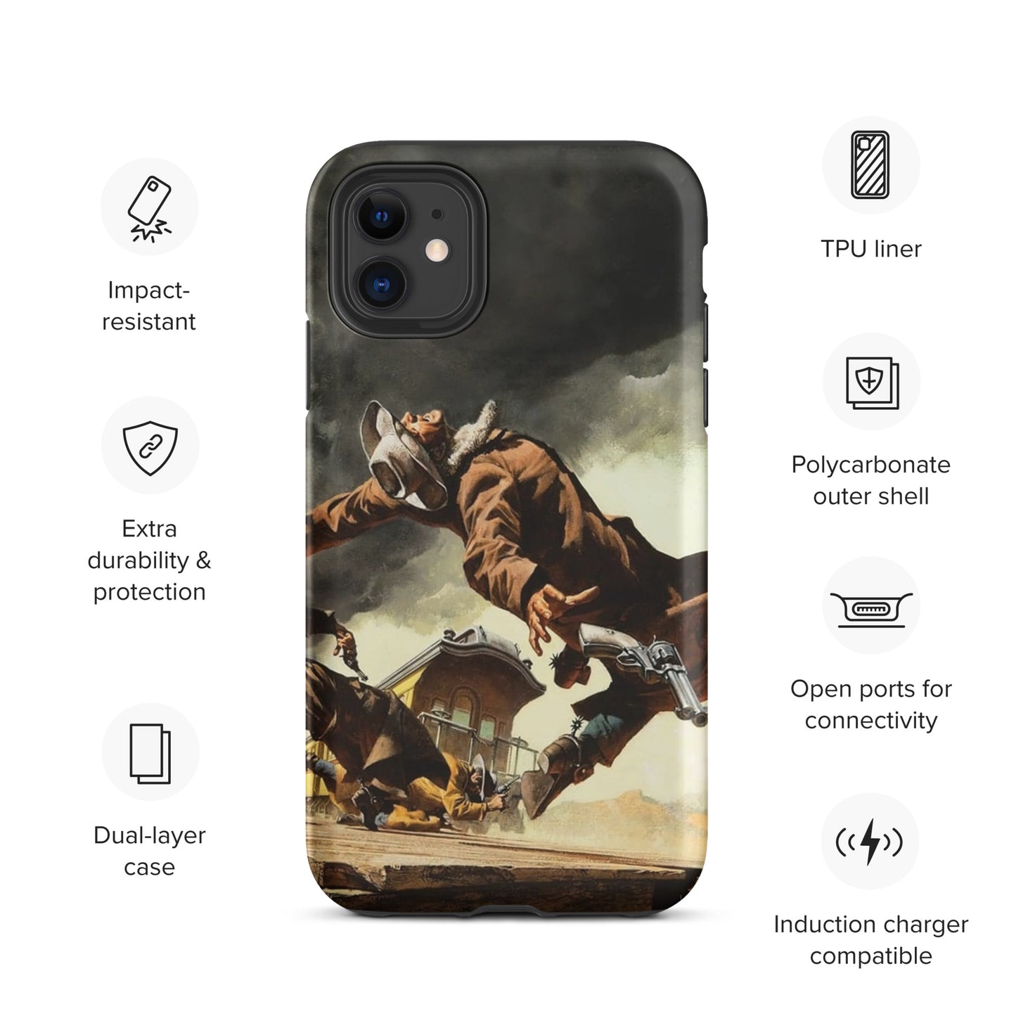 Western Theme Tough Case for iPhone® "Once Upon A Time In The West"