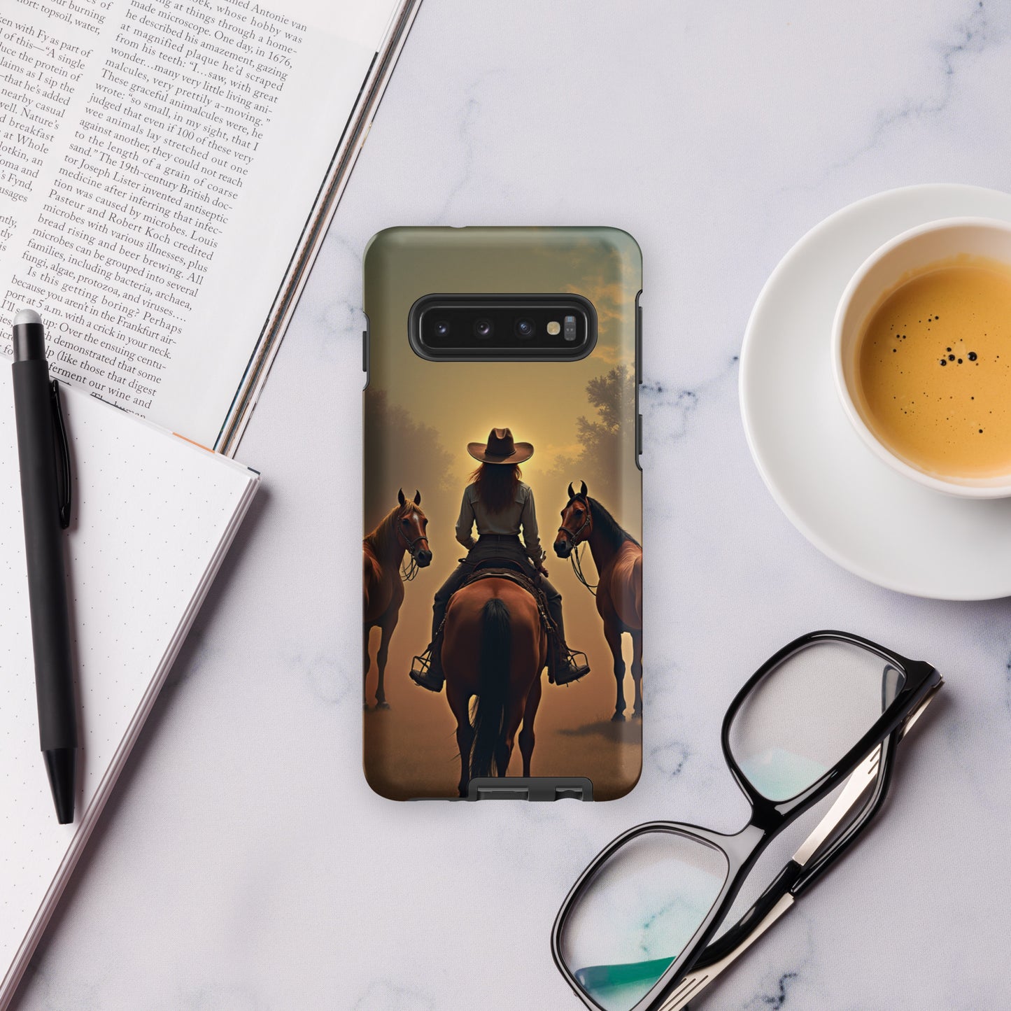Western Cowgirl Horse Scene Cell Phone Case - Tough case for Samsung®