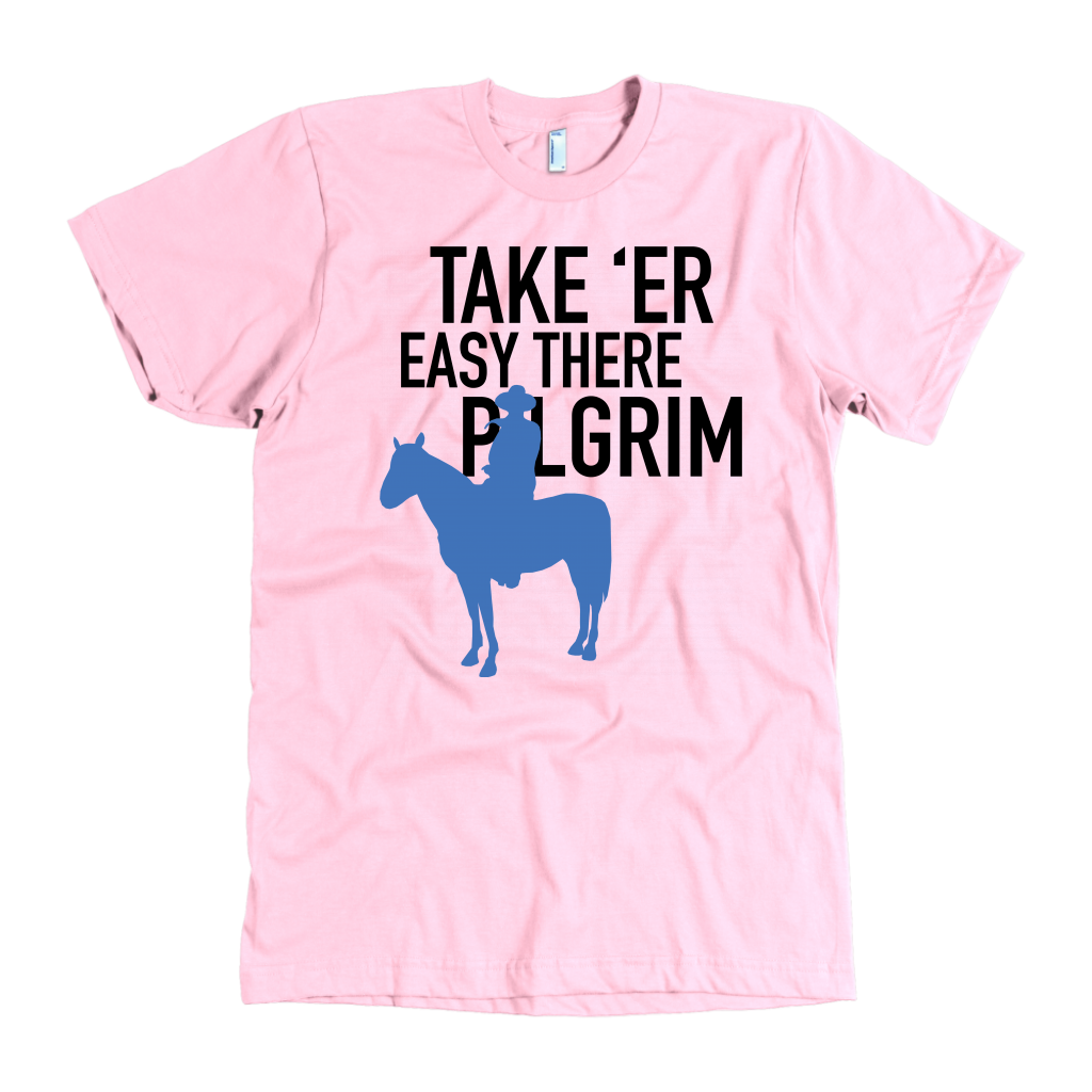 John Wayne Made in USA T-Shirt "Take 'er Easy There Pilgrim"